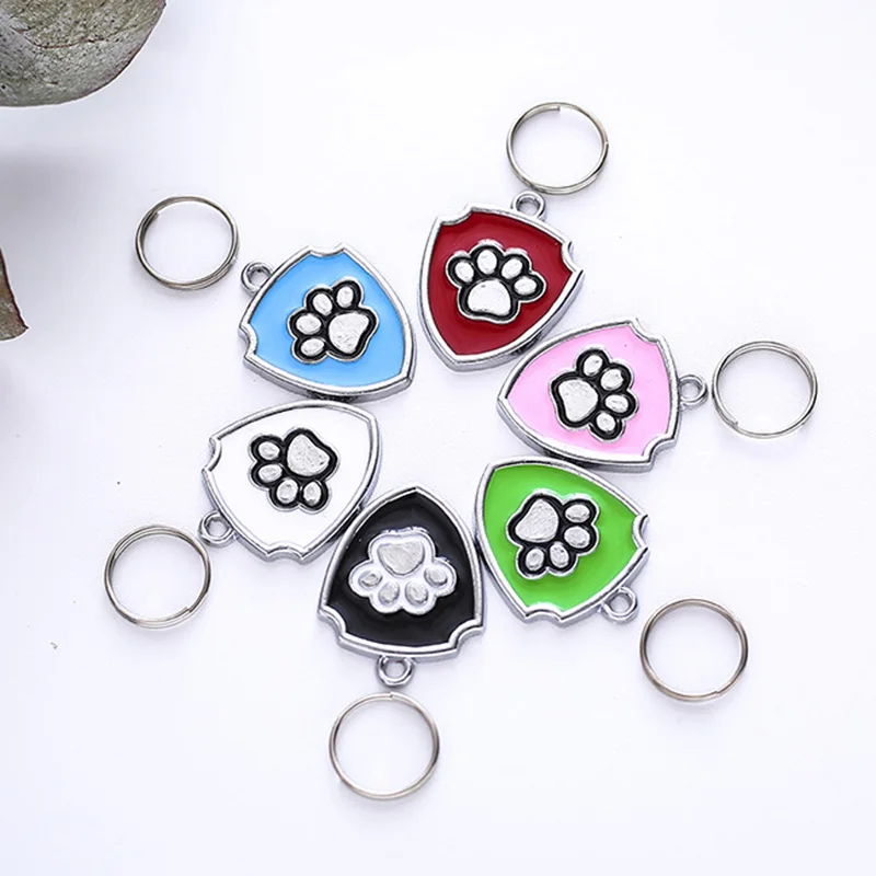 

Бирки для собак с гравировкой, идентификационное название кота, щенка, ошейник для собак, подвеска в виде лапы, защитные аксессуары для пито...