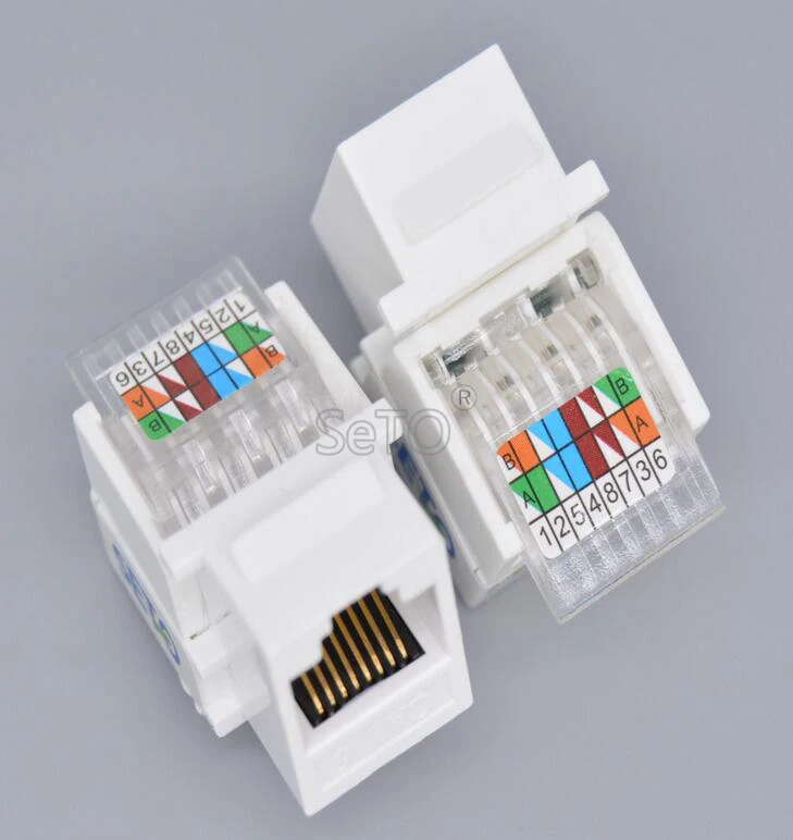 SeTo Gigabit RJ45 Cat6 сетевой модуль Lan соединитель Keystone для настенной
