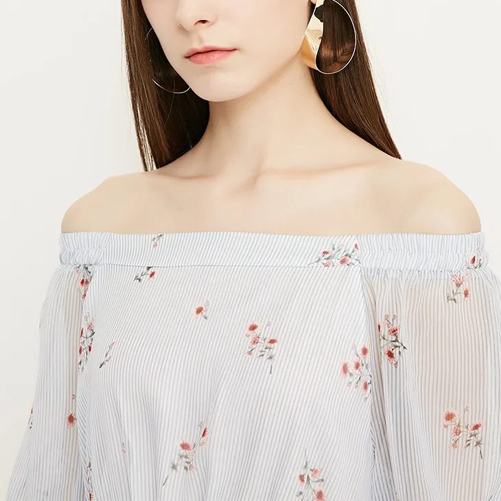 Vero Moda кружевное летнее длинное шифоновое платье с цветочным принтом и короткими рукавами | 31836Z504