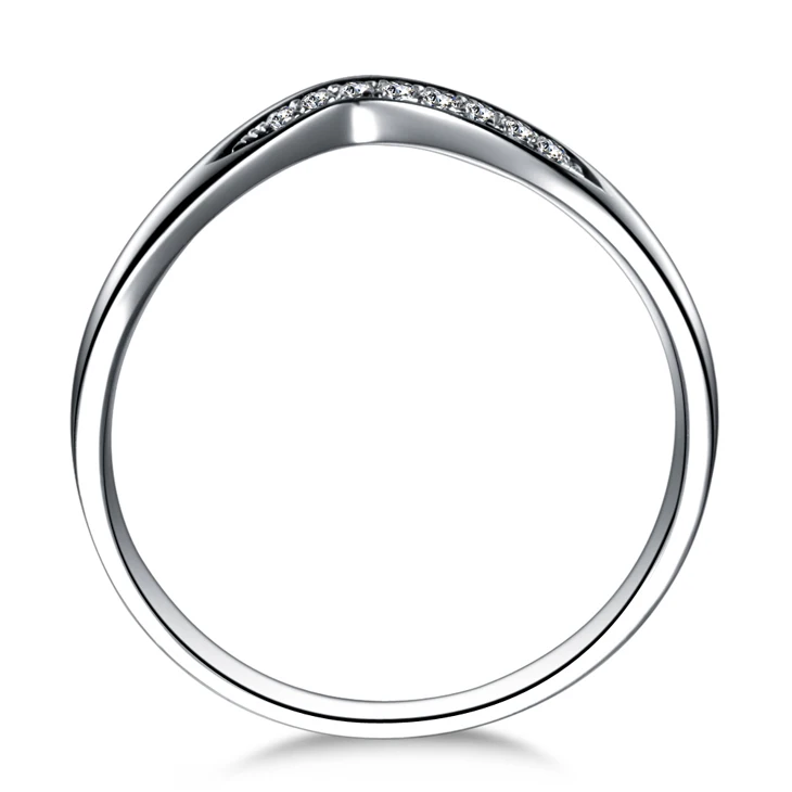 Брендовое обручальное кольцо ZOCAI из 100% натурального бриллианта 0 02 карата белого