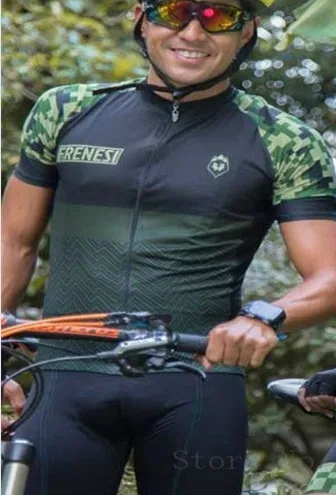 02 men Мужские про команды MTB комбинезон FRENESI Пара моделей женщин Велоспорт велосипедный костюм колготки триатлонный костюм bicicleta maillot на заказ - Цвет: 02 men
