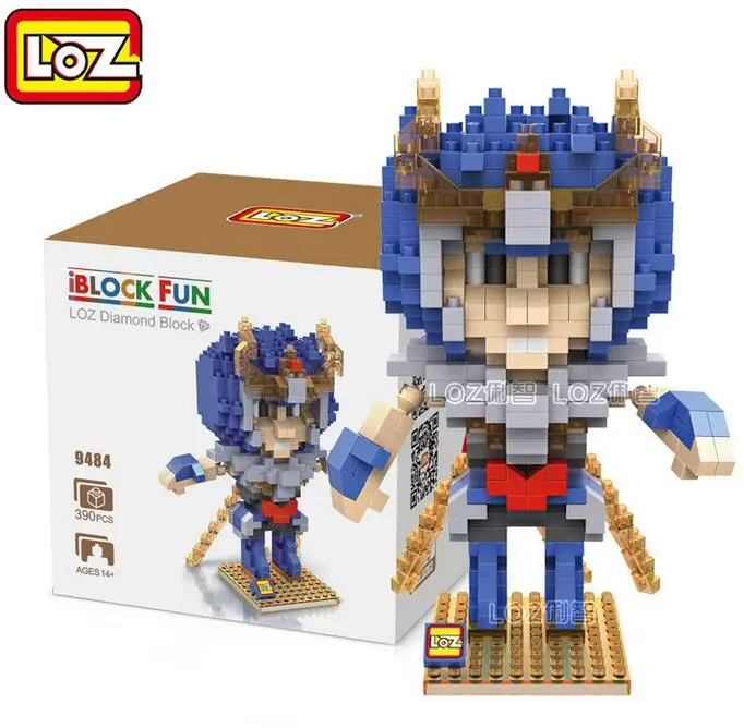 Sainte Seiya LOZ DIY алмазные блоки 3D Кирпичи Строительные мультфильм игрушки для детей с
