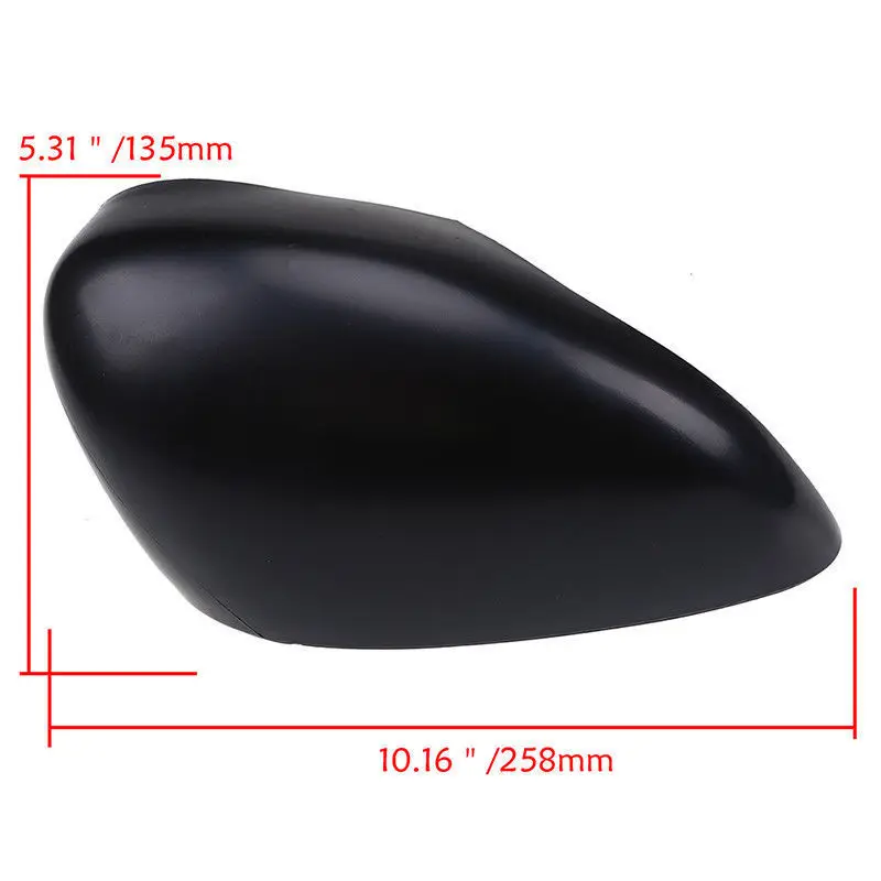2020 Новый 1 шт L/R матовый черный крыло зеркало крышка Окрашенные для Ford Fiesta MK7 2008-2017