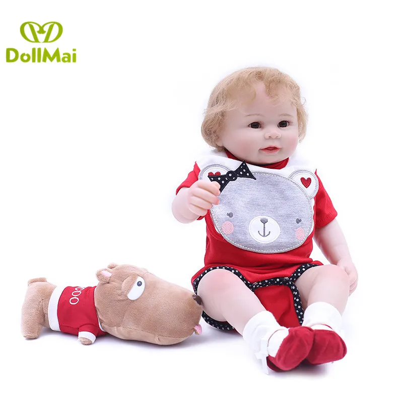 DollMai полностью силиконовые куклы для новорожденных девочек игрушки детей