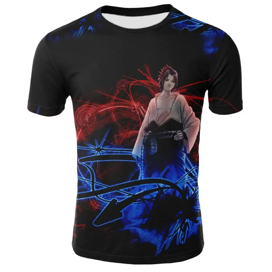Casual Hip Hop Anime Naruto Boy/Girl Short Sleeve Funny Summer Top T-Shirt s-4xl | Мужская одежда