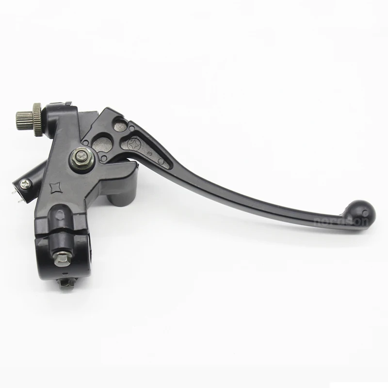 

Aluminum alloy Universal 7/8" 22mm Black Motorcycle Left Handlebar Brake Clutch Lever With Lens Holder Master Cylinder