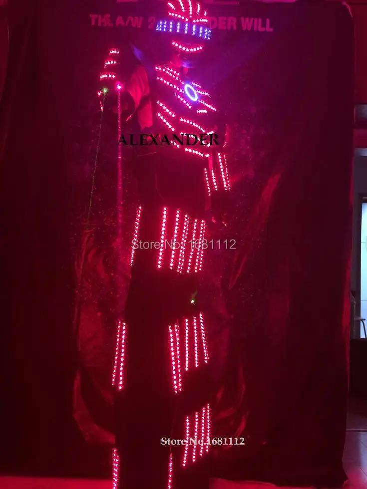 Светодиодный костюм робота / Робот-костюмы / Световые костюмы / Персонализированные стили Александра для сценического выступления