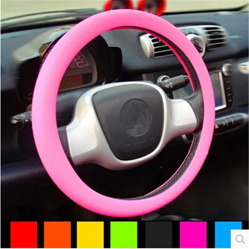 Силиконовый чехол на руль нескользящий без запаха экологичный для LADA Priora Sedan sport