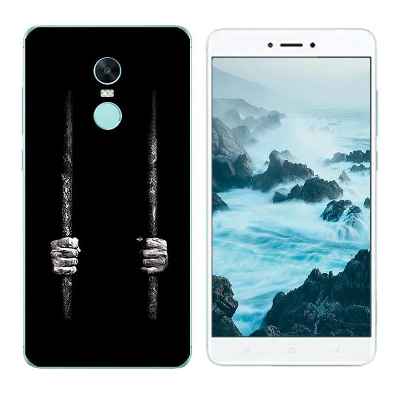 Case for Xiaomi Redmi Note 4X Soft Silicone Clear TPU Cover Character Printing Ultra Thin 4 X 5.5&quot |