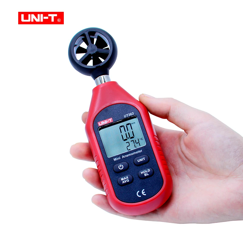 UNI-T UT333 Мини цифровой Термогигрометр ut353 мини звука метр UT363 мини Анемометр UT383 Люксметр мини-светильник метр