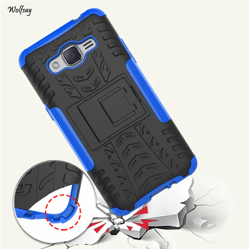 Wolfsay For Case Samsung Galaxy J2 Prime G532 Plastic Armor Cover |
