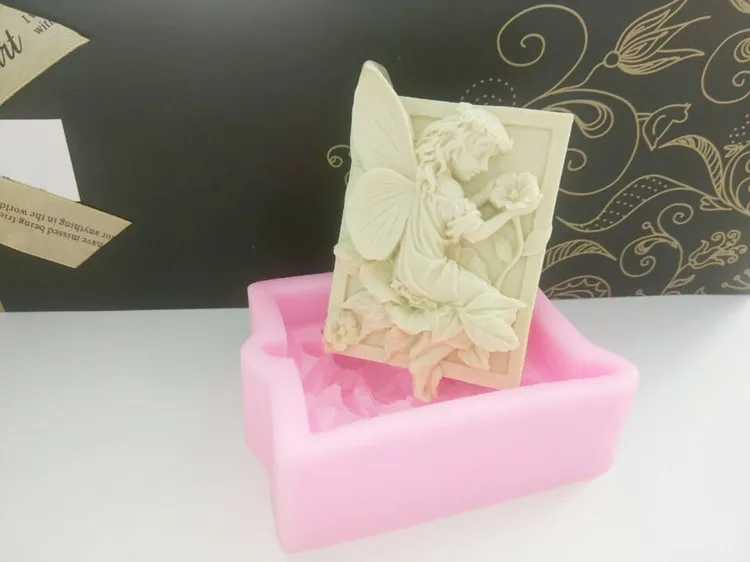 3D Ангел Феи силиконовые формы для мыла DIY помадные шоколадные украшения торта