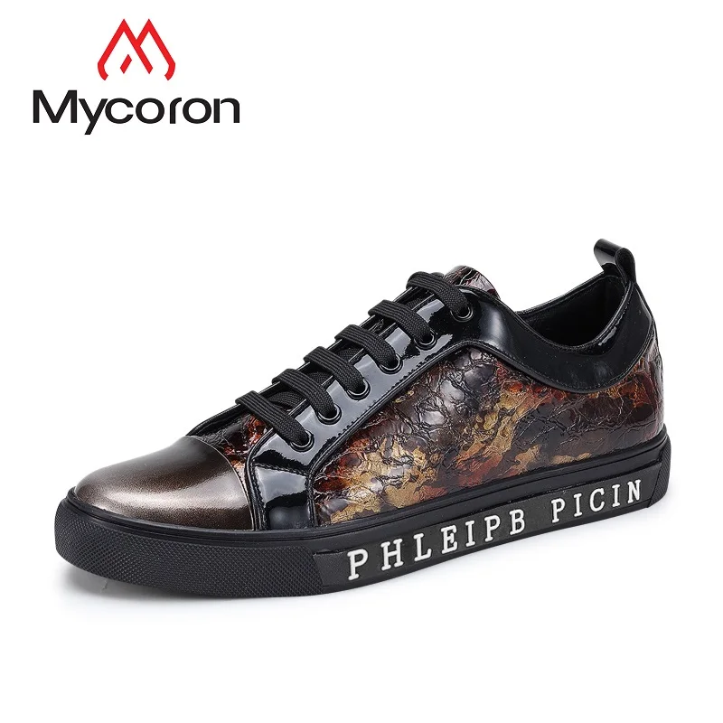 MYCORON/2018 Роскошная модная мужская Весенняя удобная повседневная обувь мужские