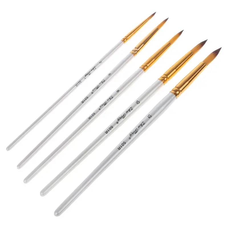 5pcs Professional Painting Brushes Set Acrylic Oil Watercolor Paint Brush Drawing Tool Art Supplies Nov-26A