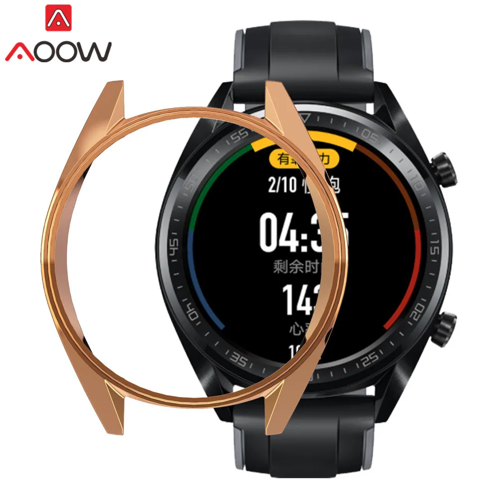Мягкий ультратонкий защитный чехол из ТПУ с покрытием для huawei Watch GT/GT Active Edition, универсальная защитная рамка