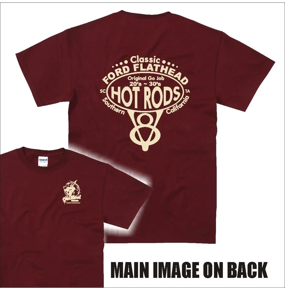 

2019 Hip Hop Novelty Men'S Brand Hot Rod Classic Hotrod Vintage Petrolhead V8 Flathead T Shirt Oldskool 02 MRONTee Shirt
