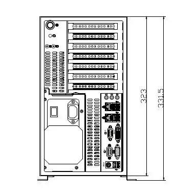 Настенный промышленный компьютер ATX материнская плата LGA1155 CPU B65 чипсет 8 * слот