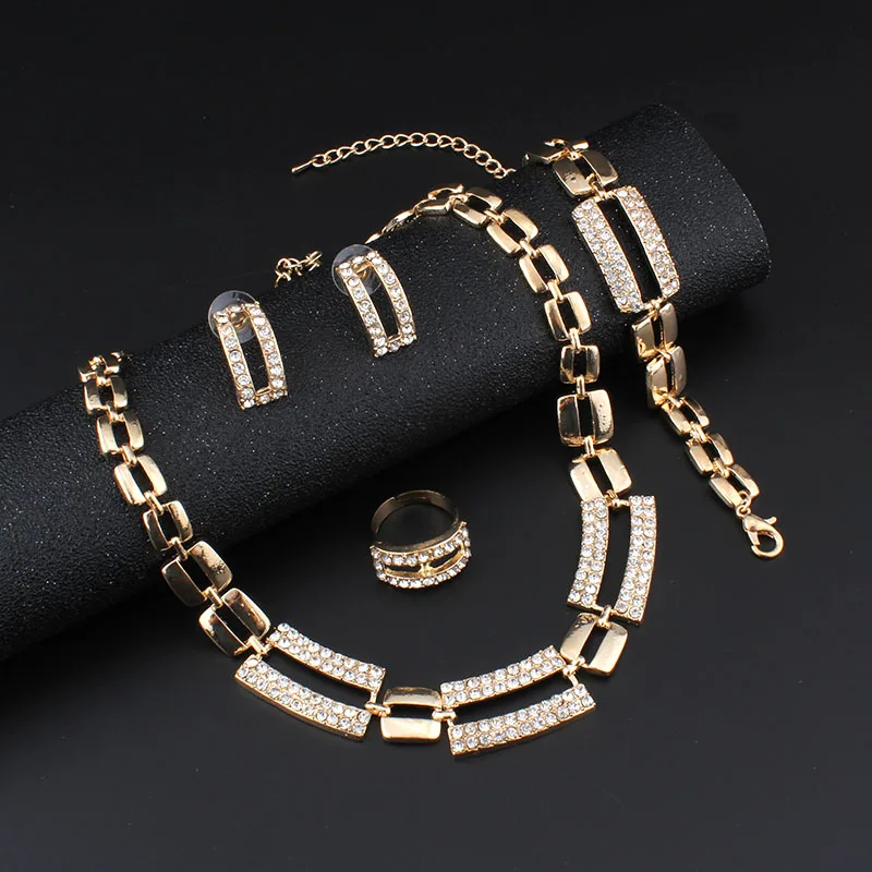Набор свадебных ювелирных украшений Jiayijiaduo для женщин 4 шт.|african bridal jewelry set|jewelry sets