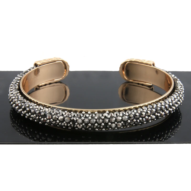 NeeFuWoFu стразы обернутые браслеты для женщин леопардовые открытые градиентные