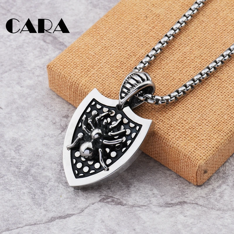 Новое мужское байкерское ожерелье из нержавеющей стали винтажное с подвеской в