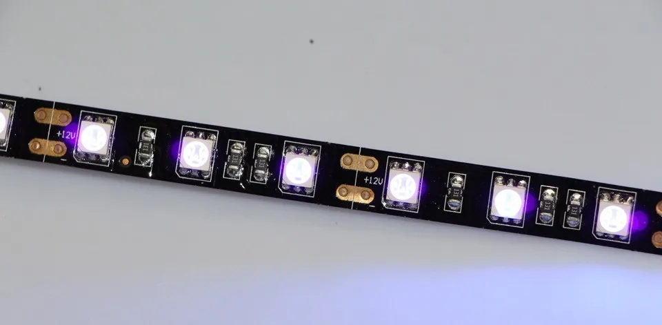 12V ультрафиолетовая 395-405nm Светодиодная лента черного света 5050 3528 SMD 60led/m 120led/m Водонепроницаемая ленточная лампа для DJ флуоресцентной вечеринки