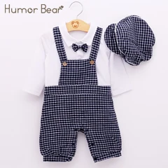 Humor Bear/Одежда для маленьких девочек Костюмы Модная одежда для детей, Детская мода Повседневное в ковбойском стиле для маленьких мальчиков и девочек детский комбинезон, детская одежда для девочек на день рождения праздничный комбинезон