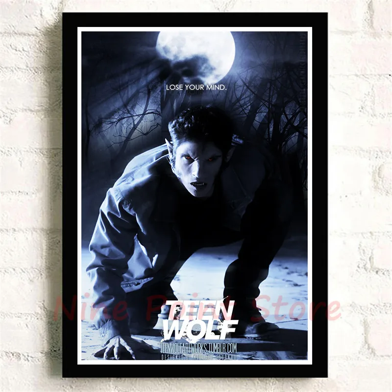 Teen Wolf, белая бумага с покрытием, кино-стикеры Настенные, четкое изображение, украшение для дома, гостиной, спальни, дома, без рамы