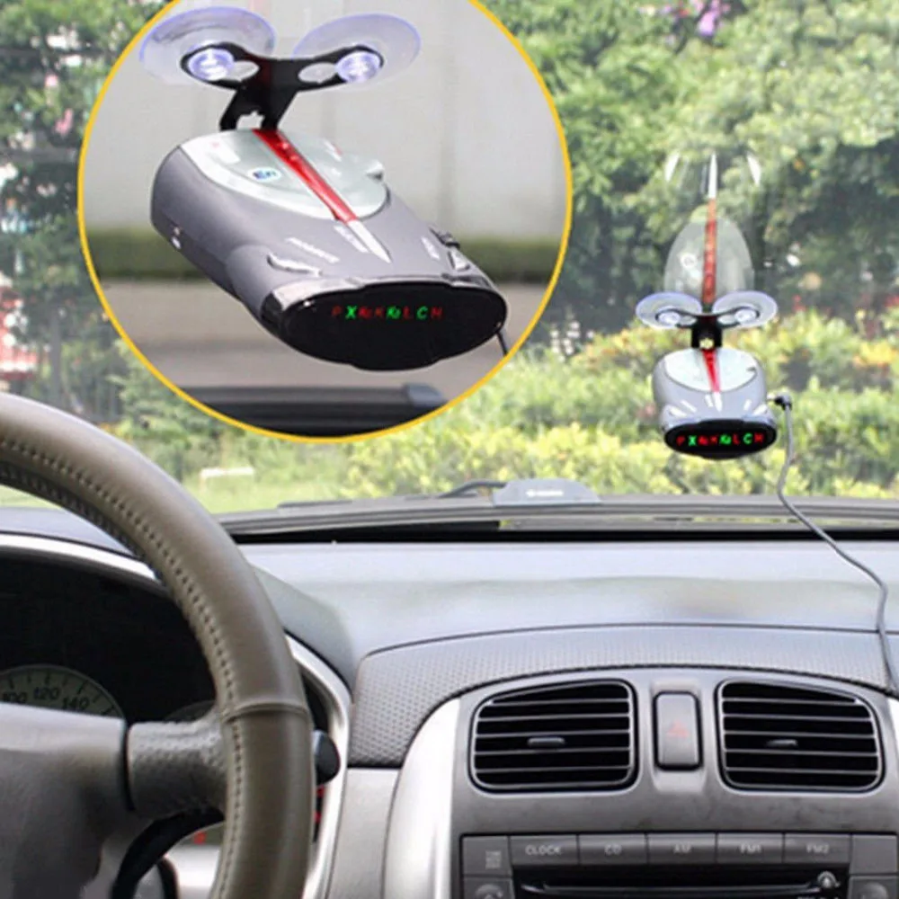 Portable 360 Degree Voice System Auto Radar Detectors Anti Police Safety Full 16 Band LED Display Alert Warning Detection | Автомобили и