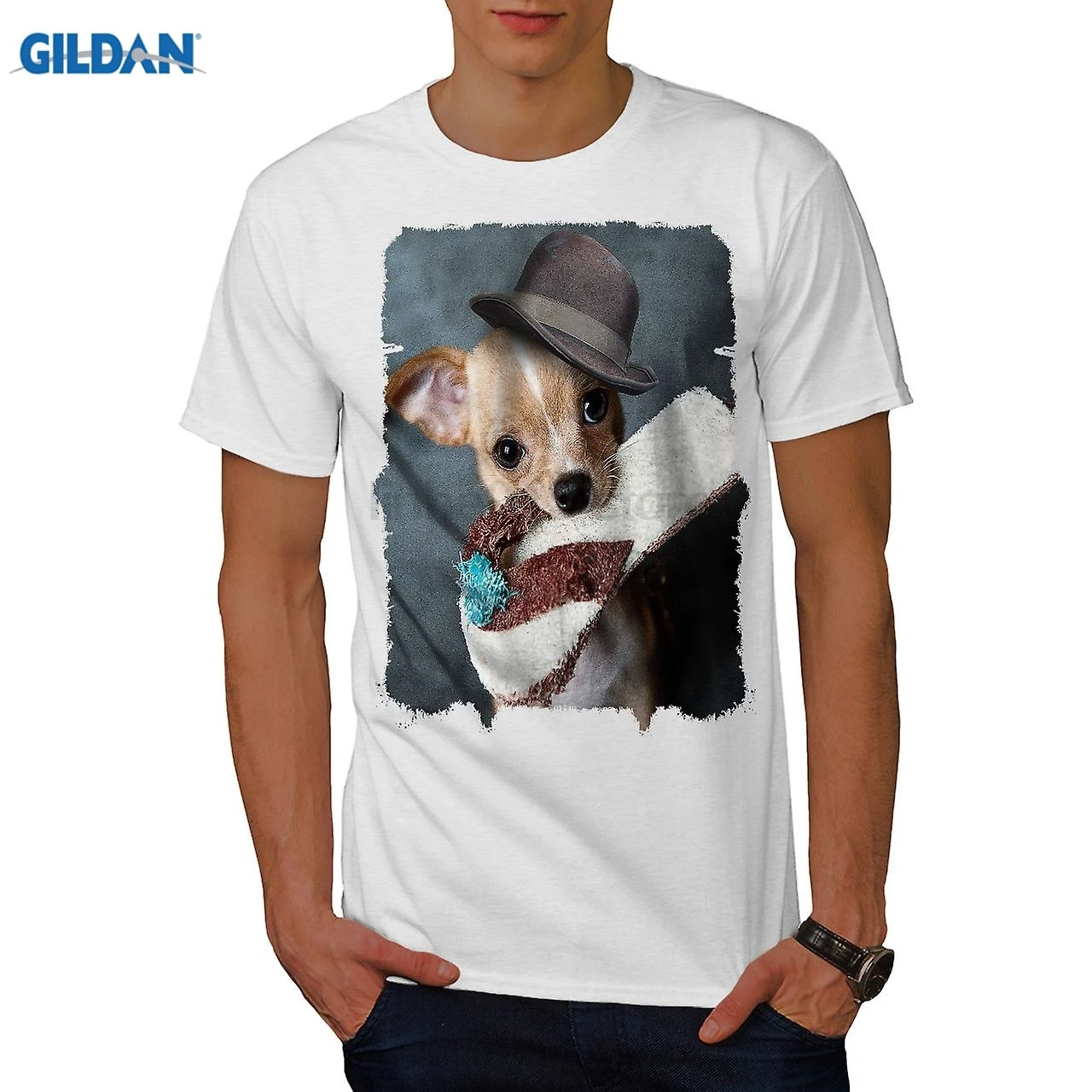 Футболка GILDAN Puppy Cute Pet Funny Dog|Мужские футболки| |