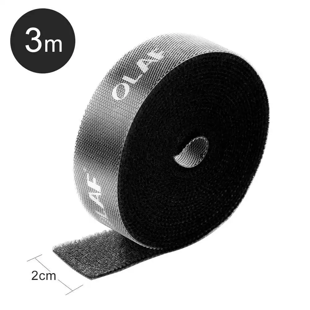 Black 3 M Олаф 1, 2, 3 м Кабельный органайзер для наушников, мыши, держатель кабеля, намотка шнура, протектор для iPhone, HDMI кабель, управление проводом, Органайзер - Цвет: Black 3 M