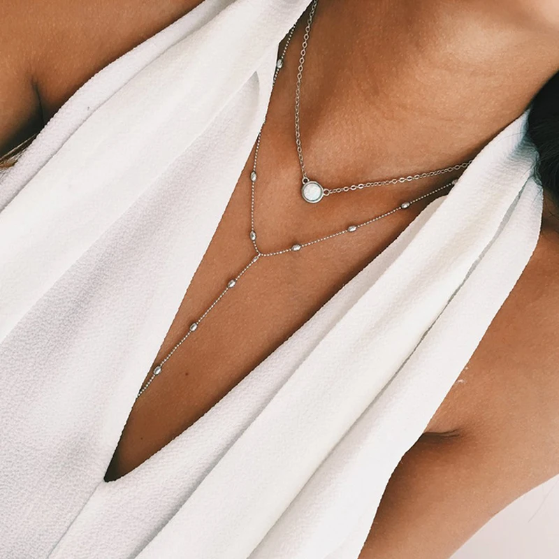 Женское колье чокер из белой смолы Poputton золотистого цвета чокер|Колье| |