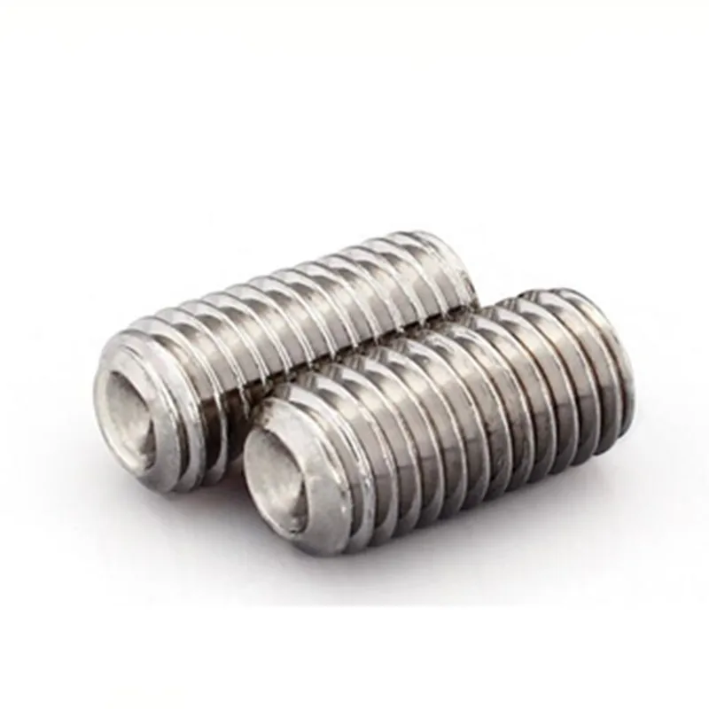 

Axk 50pcs Din913 M1.6 M2 M2.5 A2 Stainless Steel Flat End Hex Socket Set Grub Screw