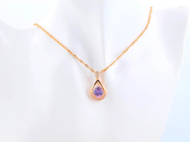 Rolilason Модные украшения кулон для красивая девушка партия брелок золотой тон