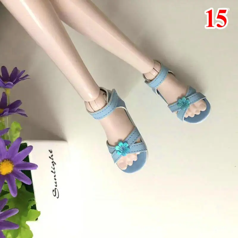15 Кукольная обувь мини модные кожаные сандалии обувь для девочек 1/3 Bjd куклы детские игрушки Аксессуары для Bjd куклы - Цвет: 15