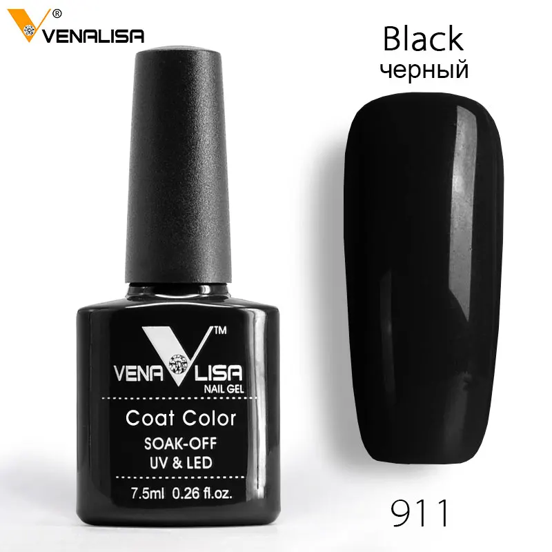 911 Venalisa, новинка, 7,5 мл, впитывающее матовое верхнее покрытие, Базовое покрытие, с липким слоем, верхнее покрытие, цветная, с павлином Гель-лак для ногтей, наборы - Цвет: 911