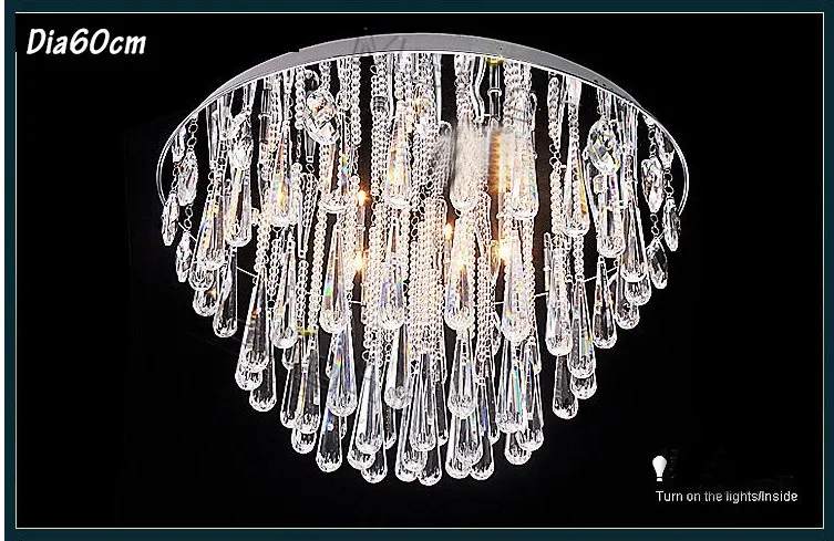 Художественная лампа современный блеск хрустальная люстра светящаяся для фойе