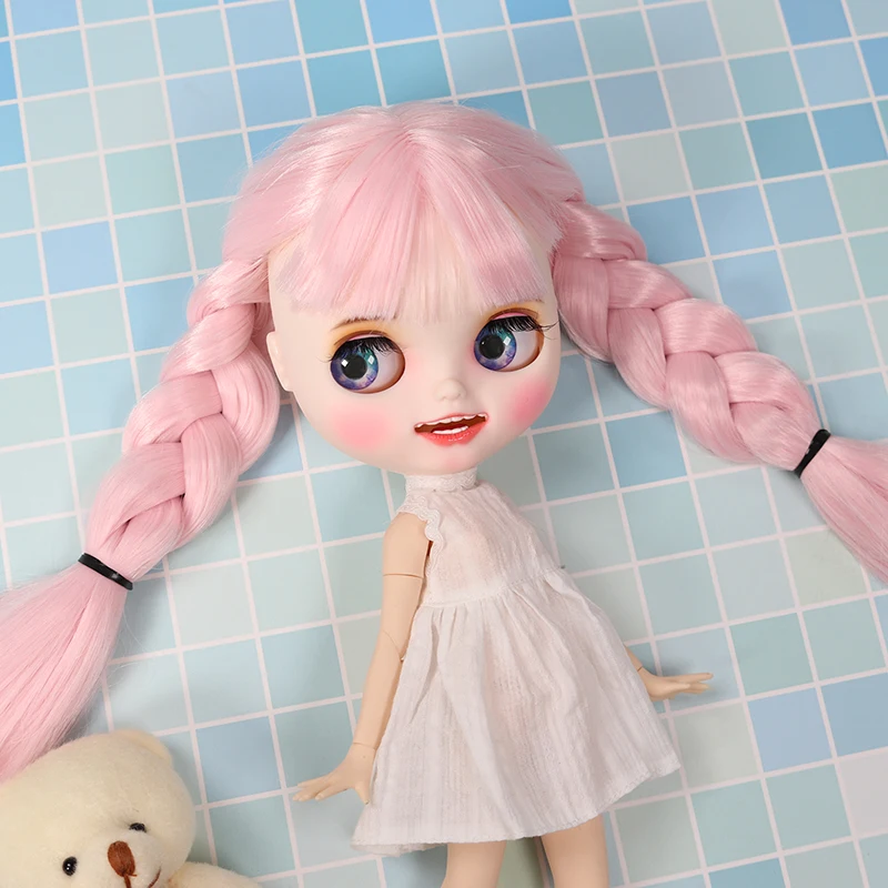 Кукла Blyth ICY DBS для серии № BL2352 розовые волосы резные губы улыбка матовое лицо