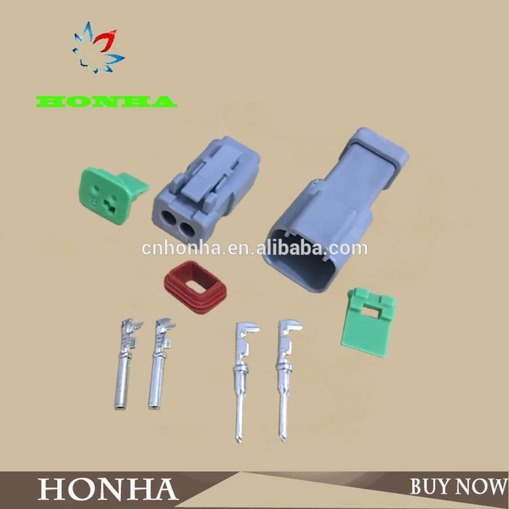 DT04 2P Auto 2 pin DT series для немецкого мужского и женского разъемов с клеммами|dt04-2p