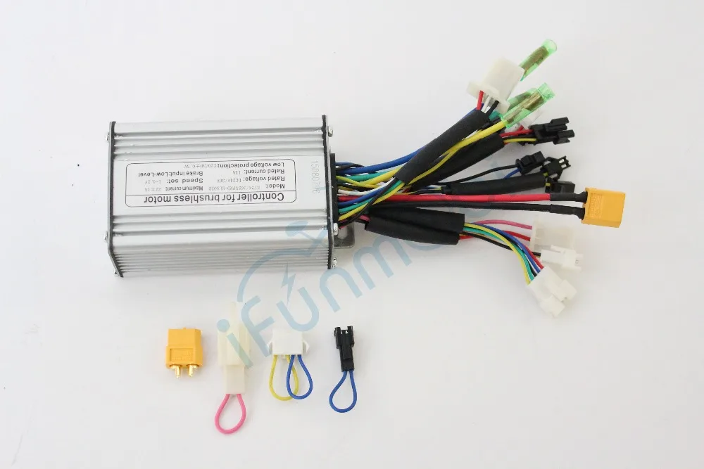 36V/48V 20A 250W/350W серебро контроллер электровелосипеда для вентильного двигателя с