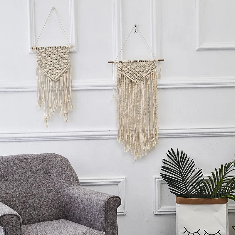 Настенное украшение с кисточками в скандинавском стиле для детской комнаты