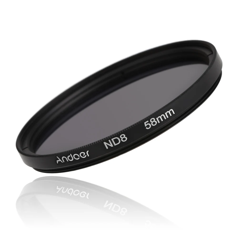 Andoer 58 мм фотографии фильтр комплект ND2 ND4 ND8 фейдер для Nikon канона Rebel T5i T4i EOS 1100D 650D