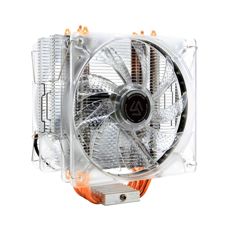 ALSEYE кулер 4 тепловые трубки двойной 4pin вентилятор Процессор кулер для LGA 1155,1156, 1151, AM2, AM3, AM4
