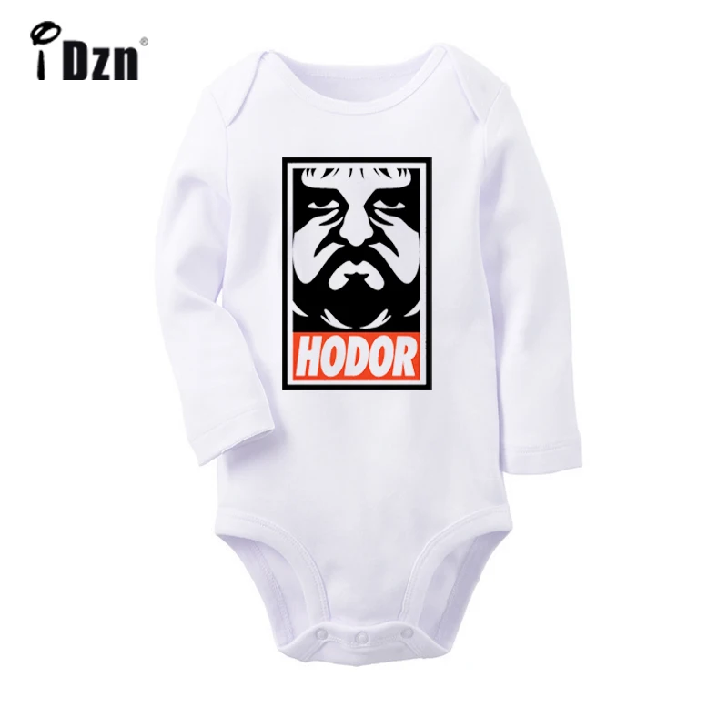 JaBaby1329WC Игра престолов Ходор настоящие мужчины держать дверь дизайн новорожденного ребенка боди малыша с длинным рукавом Onsies комбинезон хлопок одежда - Цвет: JaBaby1329WC
