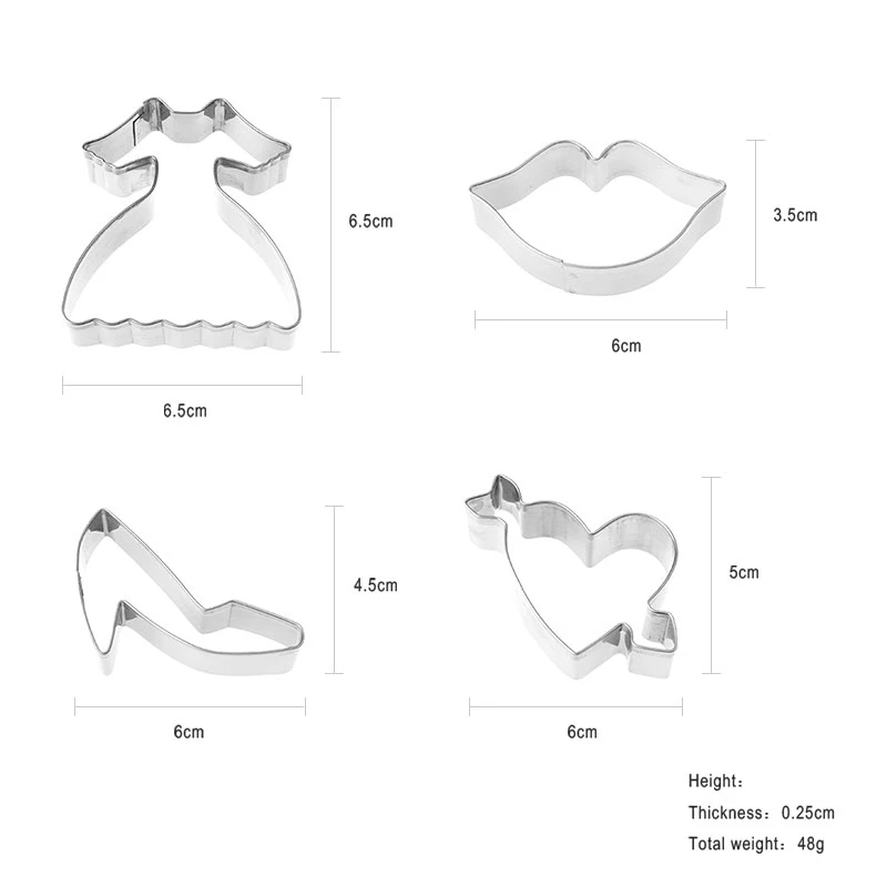 FEBWIND формочки для печенья маленькая милая принцесса Форма помады бисквита DIY