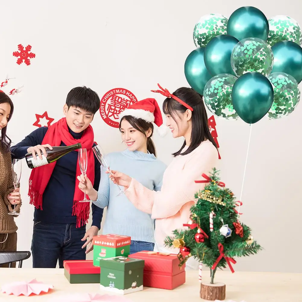 Набор воздушных шаров с блестками металлический хромированный латексный шар 10