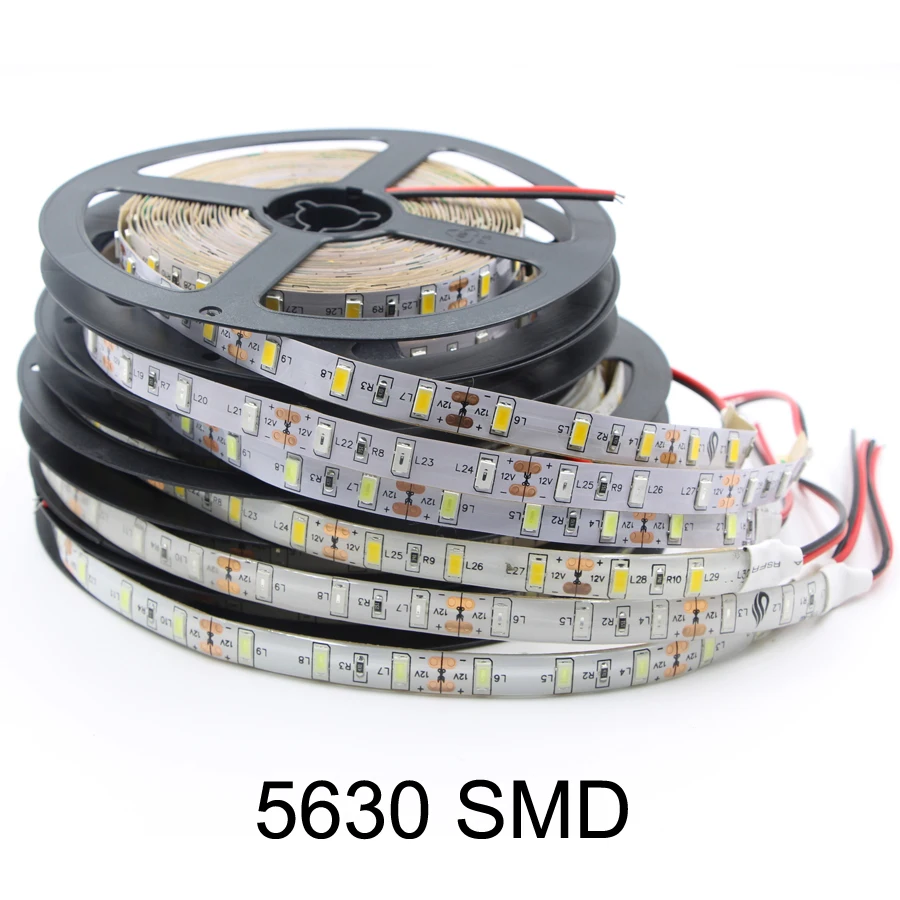 5M Светодиодные ленты светильник 3014 4014 3528 5050 5630 5054 SMD 60 светодиодов/m 120 240