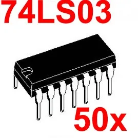 

( 50 pcs/lot ) 74LS03 Logic IC, DIP Package,TTL