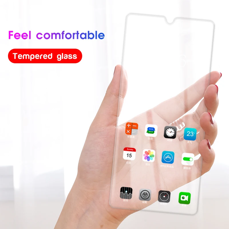 Защитная пленка для экрана Huawei P30 P20 P10 Mate 20 10 Lite P Samrt 2019 20X Nova 3 с белым краем не