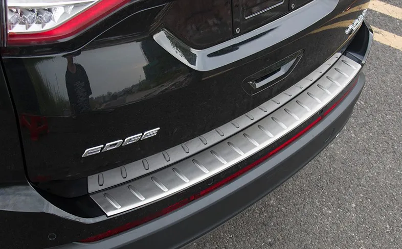 Задний бампер протектор Подоконник Пластина отделка Подходит для Ford Edge