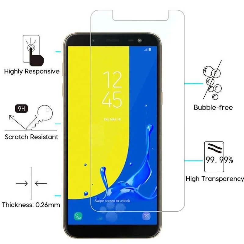 Закаленное стекло для samsung j2 pro j4 j6 j8 2018 2 шт.|Защитные стёкла и плёнки телефонов| |
